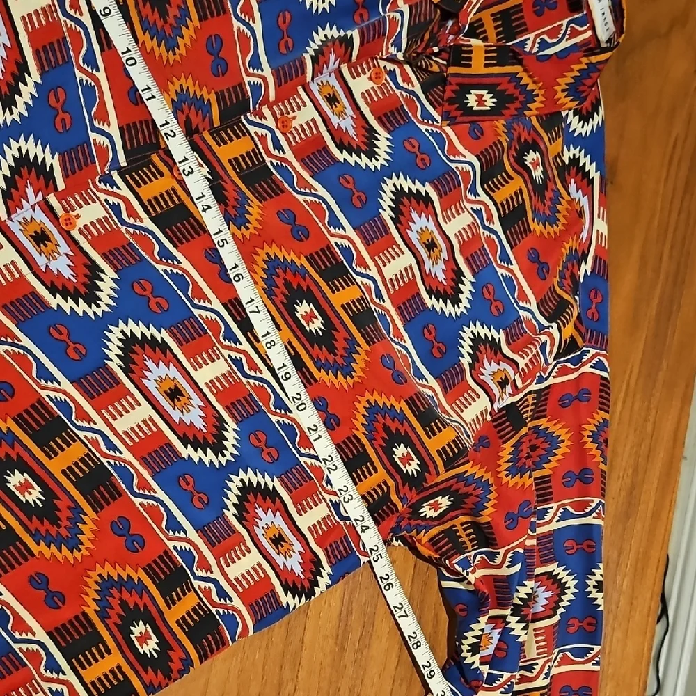 Sharper Image Multicolor Silk Shirt - Picture 7 of 7